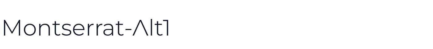 Montserrat-Alt1 — MontserratAlt1-Light.otf