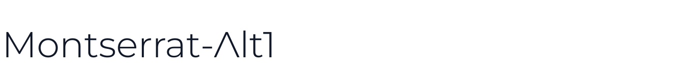 Montserrat-Alt1 — MontserratAlt1-Light.ttf