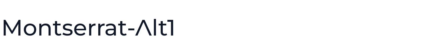 Montserrat-Alt1 — MontserratAlt1-Medium.otf