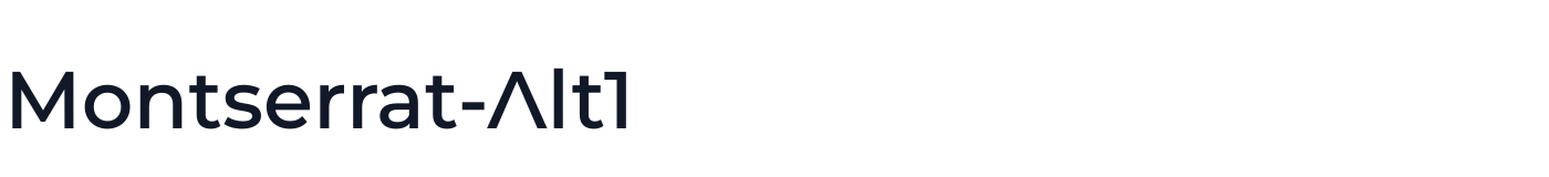 Montserrat-Alt1 — MontserratAlt1-SemiBold.otf