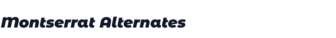 Montserrat Alternates — MontserratAlternates-BlackItalic.ttf