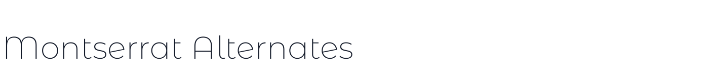 Montserrat Alternates — MontserratAlternates-ExtraLight.ttf
