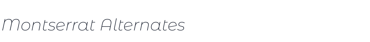 Montserrat Alternates — MontserratAlternates-ExtraLightItalic.ttf