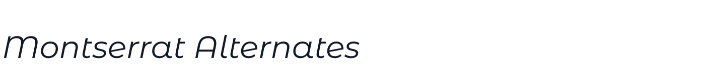 Montserrat Alternates — MontserratAlternates-Italic.ttf