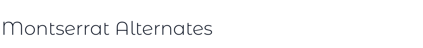 Montserrat Alternates — MontserratAlternates-Light.ttf