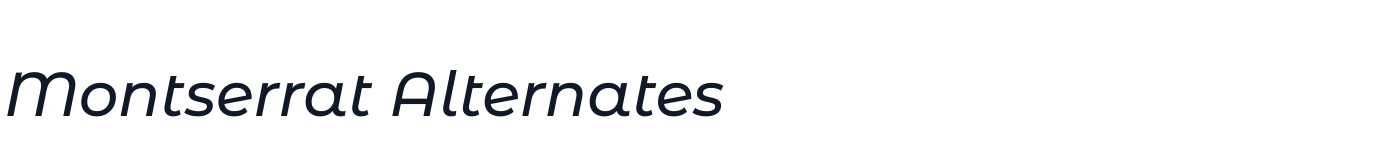 Montserrat Alternates — MontserratAlternates-MediumItalic.ttf