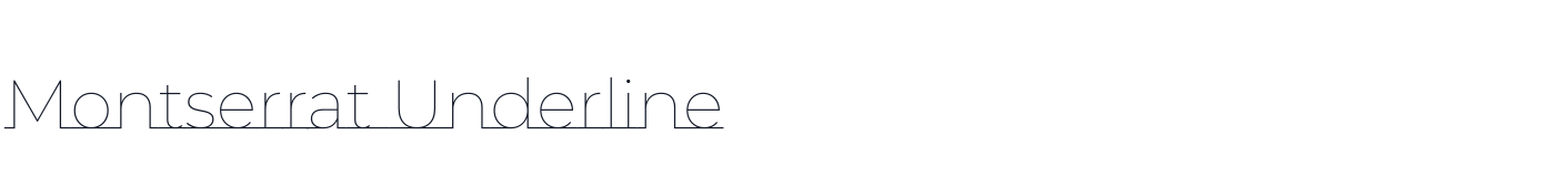 Montserrat Underline — MontserratUnderline[wght].ttf