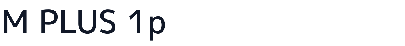 M PLUS 1p — MPLUS1p-Medium.ttf