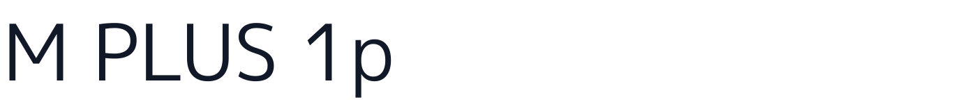 M PLUS 1p — MPLUS1p-Regular.ttf