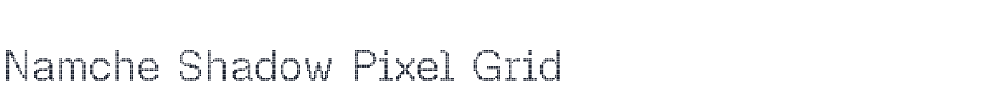 Namche Shadow Pixel Grid — NamcheShadowPixel-Grid.otf