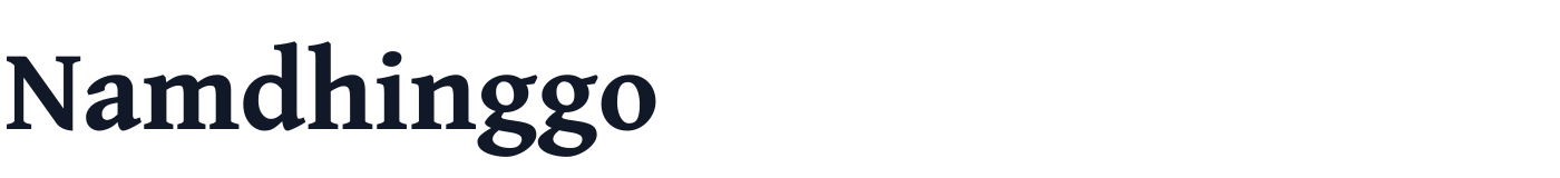 Namdhinggo — Namdhinggo-ExtraBold.ttf