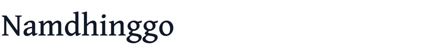 Namdhinggo — Namdhinggo-Medium.ttf