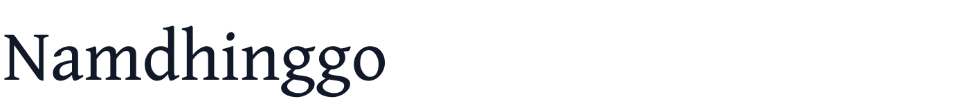 Namdhinggo — Namdhinggo-Regular.ttf