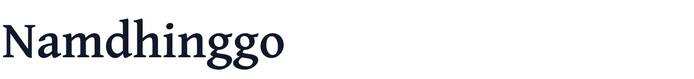 Namdhinggo — Namdhinggo-SemiBold.ttf