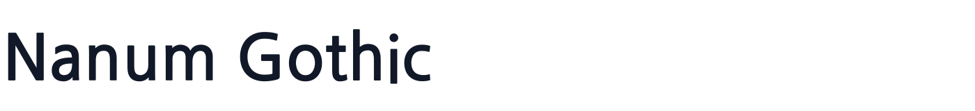 Nanum Gothic — NanumGothic-Bold.ttf