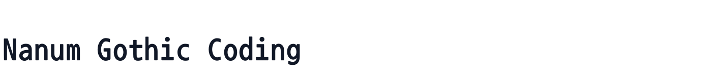 Nanum Gothic Coding — NanumGothicCoding-Bold.ttf