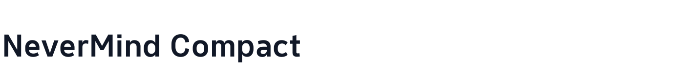 NeverMind Compact — NeverMindCompact-DemiBold.ttf