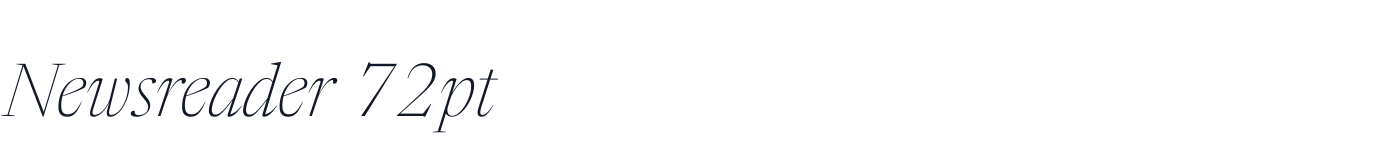 Newsreader 72pt — Newsreader72pt-ExtraLightItalic.ttf