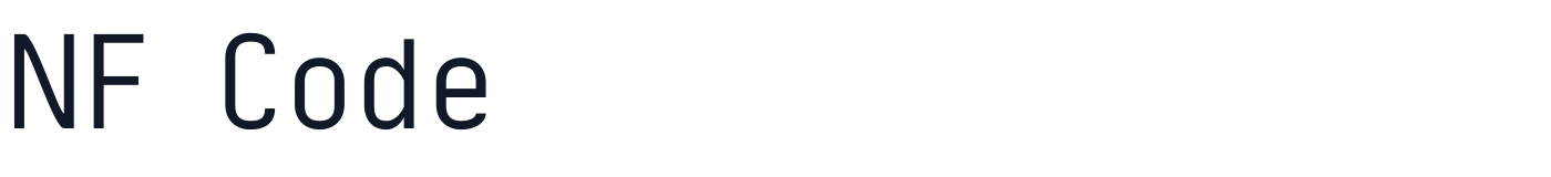 NF Code — NFCode-Regular.otf