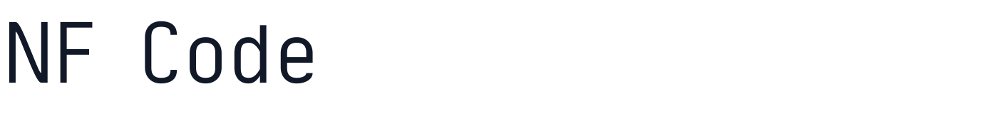 NF Code — NFCode-Regular.ttf