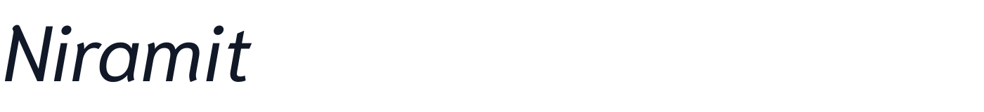 Niramit — Niramit-Italic.ttf