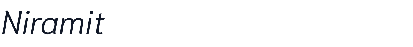 Niramit — Niramit-LightItalic.ttf