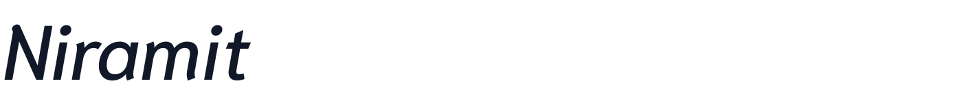 Niramit — Niramit-MediumItalic.ttf