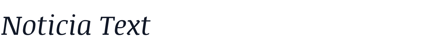 Noticia Text — NoticiaText-Italic.ttf