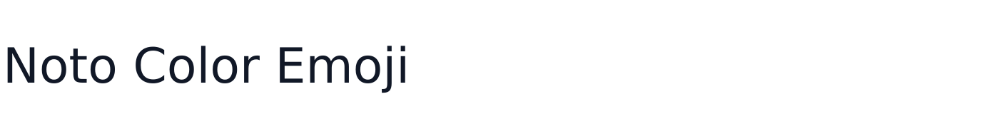 Noto Color Emoji — NotoColorEmoji.ttf