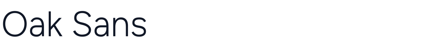 Oak Sans — OakSans[wght].ttf