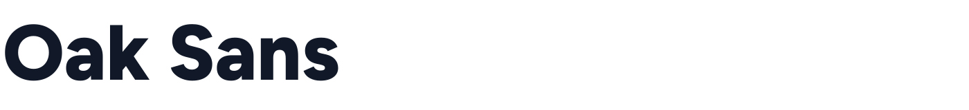 Oak Sans — OakSans-ExtraBold.ttf