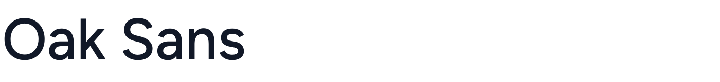 Oak Sans — OakSans-Medium.ttf
