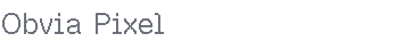 Obvia Pixel — ObviaPixel-Grid.otf