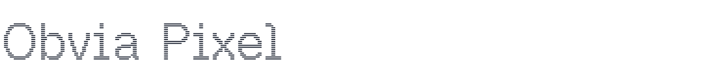 Obvia Pixel — ObviaPixel-Line.otf