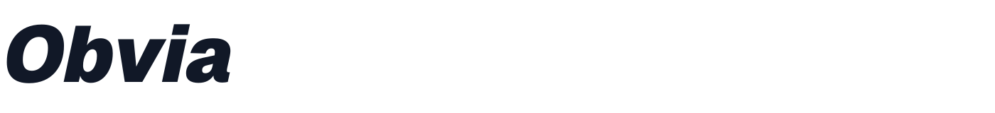 Obvia — Obvia-BlackItalic.otf