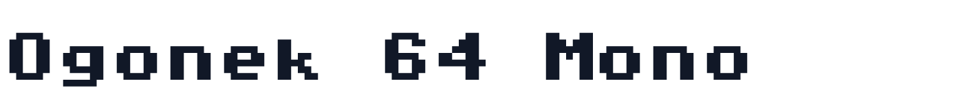 Ogonek 64 Mono — Ogonek64Mono-Regular.ttf