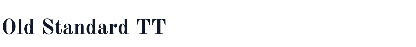 Old Standard TT — OldStandard-Bold.ttf