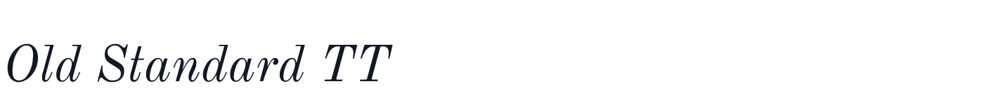 Old Standard TT — OldStandard-Italic.ttf