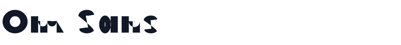 Om Sans — OmSans-Black.otf