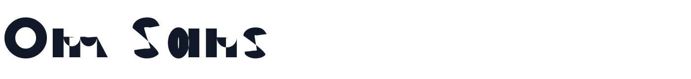 Om Sans — OmSans-ExtraBold.otf