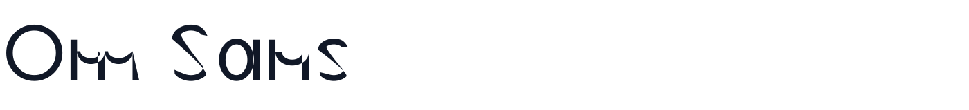 Om Sans — OmSans-Regular.ttf
