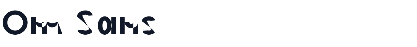 Om Sans — OmSans-SemiBold.otf