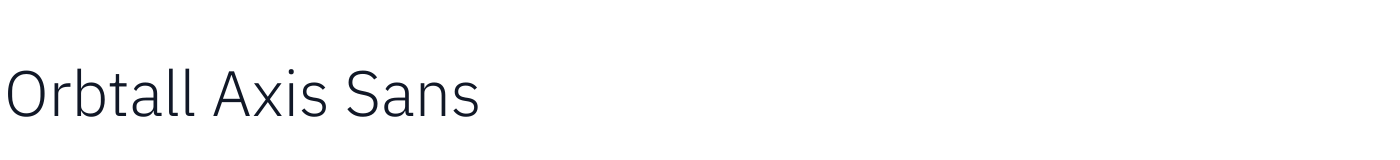 Orbtall Axis Sans — OrbtallAxisSans-Light.otf
