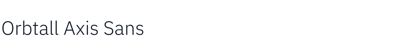Orbtall Axis Sans — OrbtallAxisSans-Light.ttf
