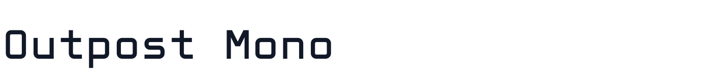 Outpost Mono — OutpostMono-Bold.otf