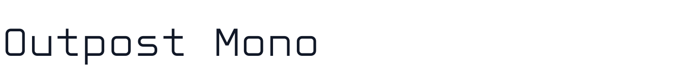 Outpost Mono — OutpostMono-Regular.otf