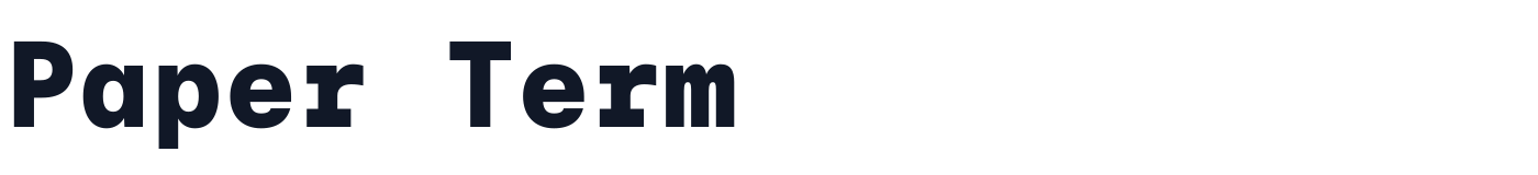 Paper Term — PaperTerm-ExtraBold.otf