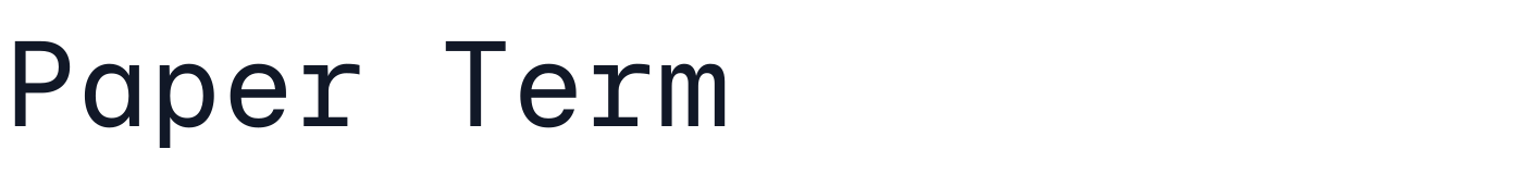 Paper Term — PaperTerm-Regular.otf
