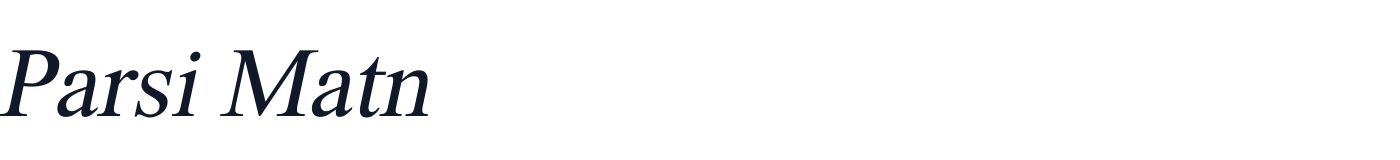 Parsi Matn — ParsiMatn-Italic.ttf