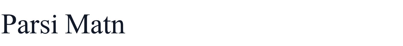 Parsi Matn — ParsiMatn-Regular.ttf
